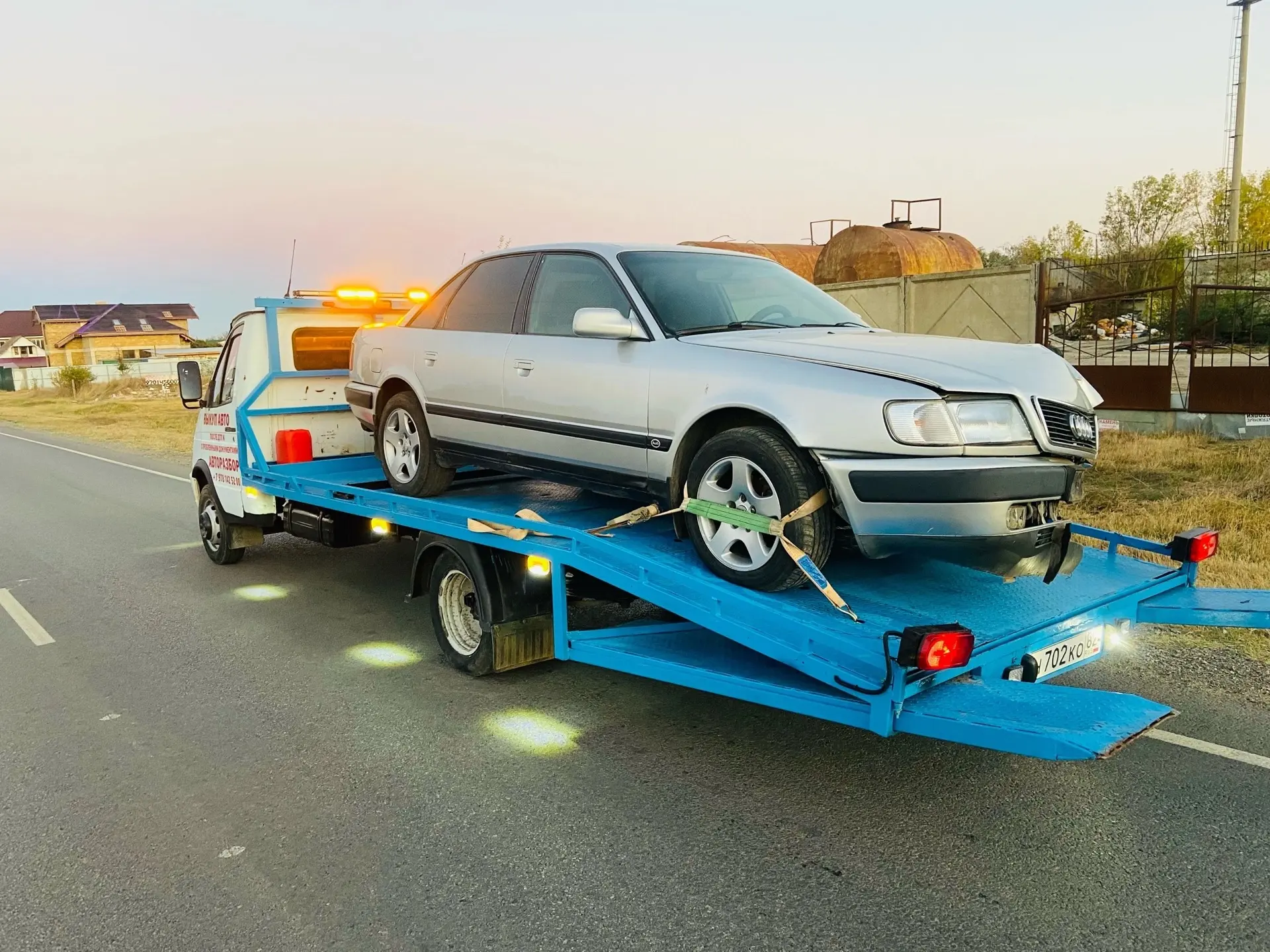 Эвакуатор на море